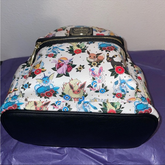 Loungefly Pokemon Eevee Evolutions Floral Traditional Tattoo Print Wallet main image 5